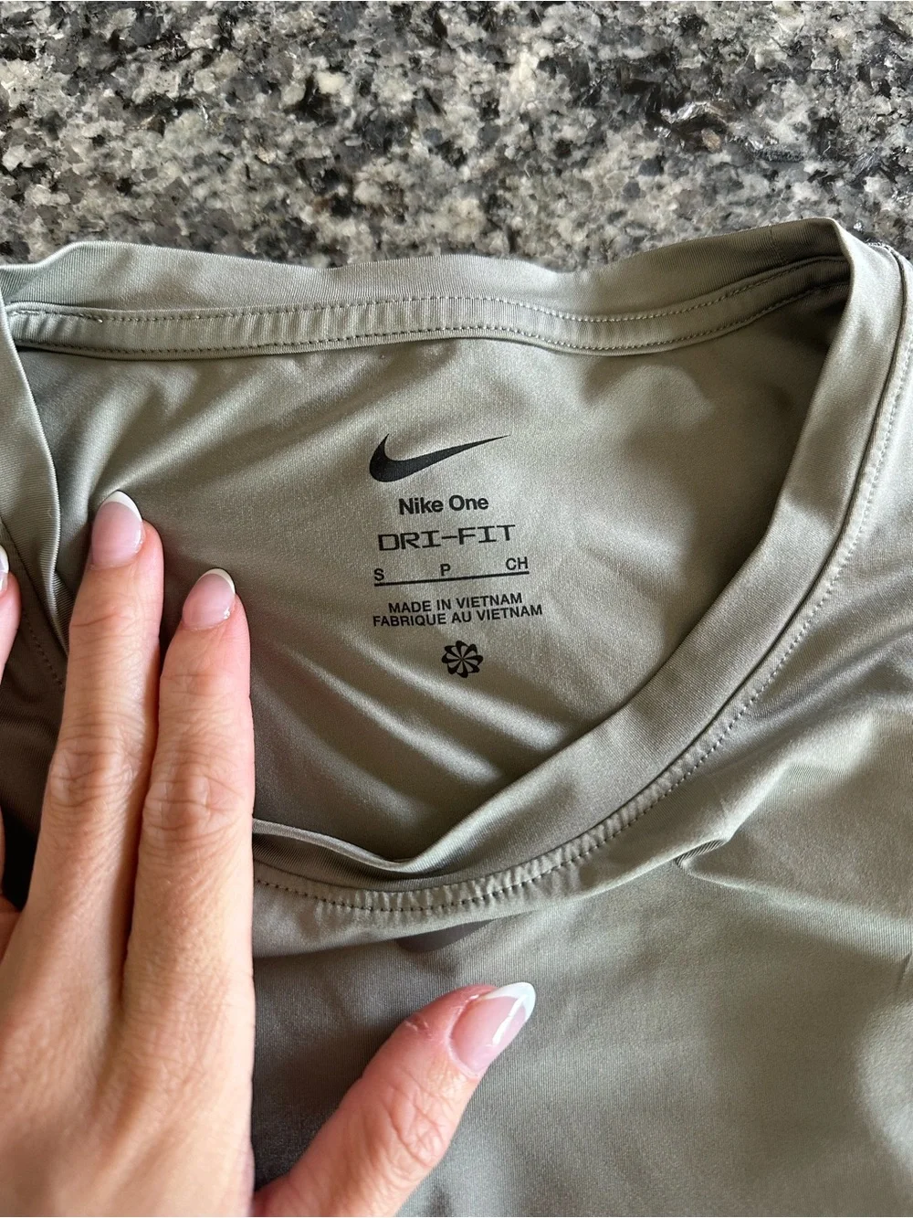 Nike Dri-FIT Women’s Light Olive Performance Long-Sleeved Shirt